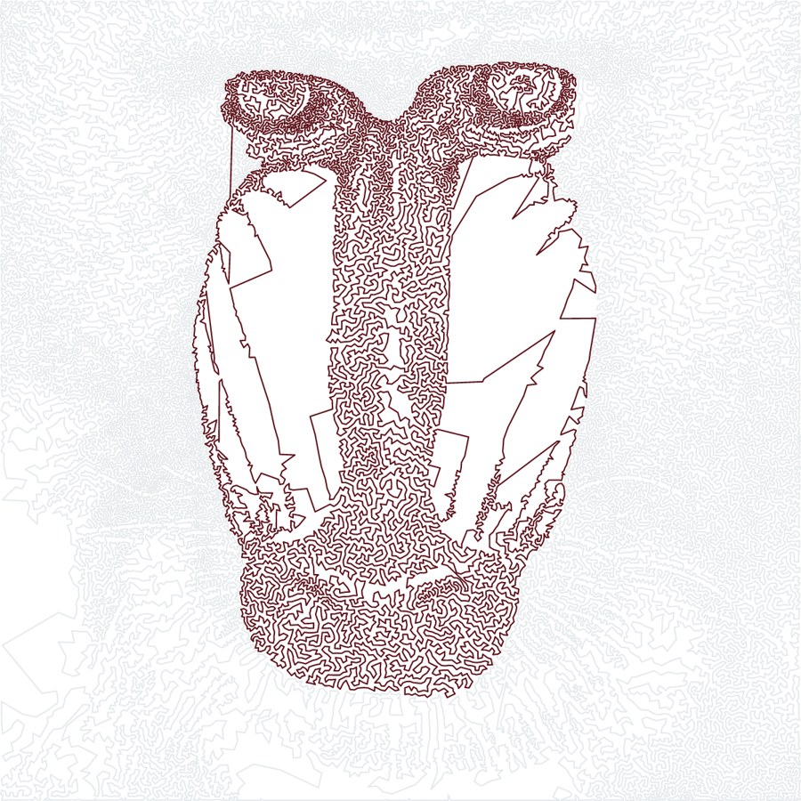 Two-subtour drawing produced from that mask