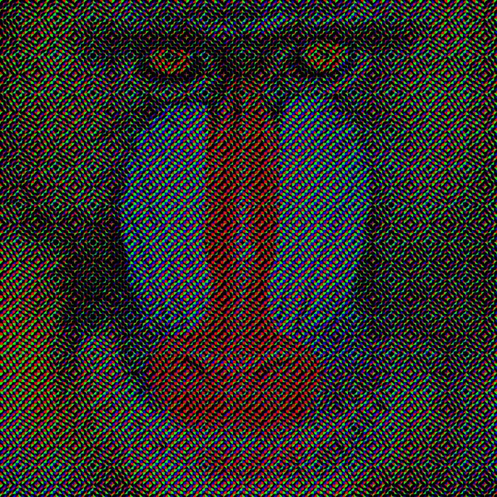 Additive RGB Truchet render of the mandrill